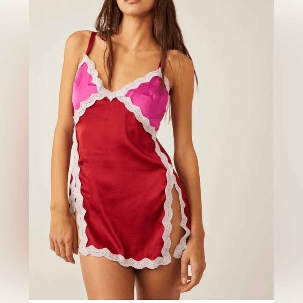 Free People On the Rise Mini Slip Size: L NWOT